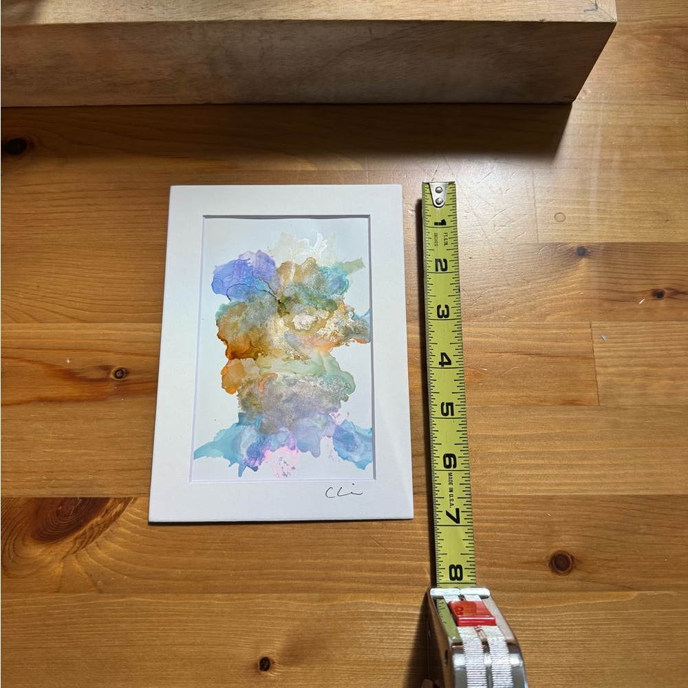 New Original Signed Artwork Alcohol Ink on Paper - Picture 4 of 5